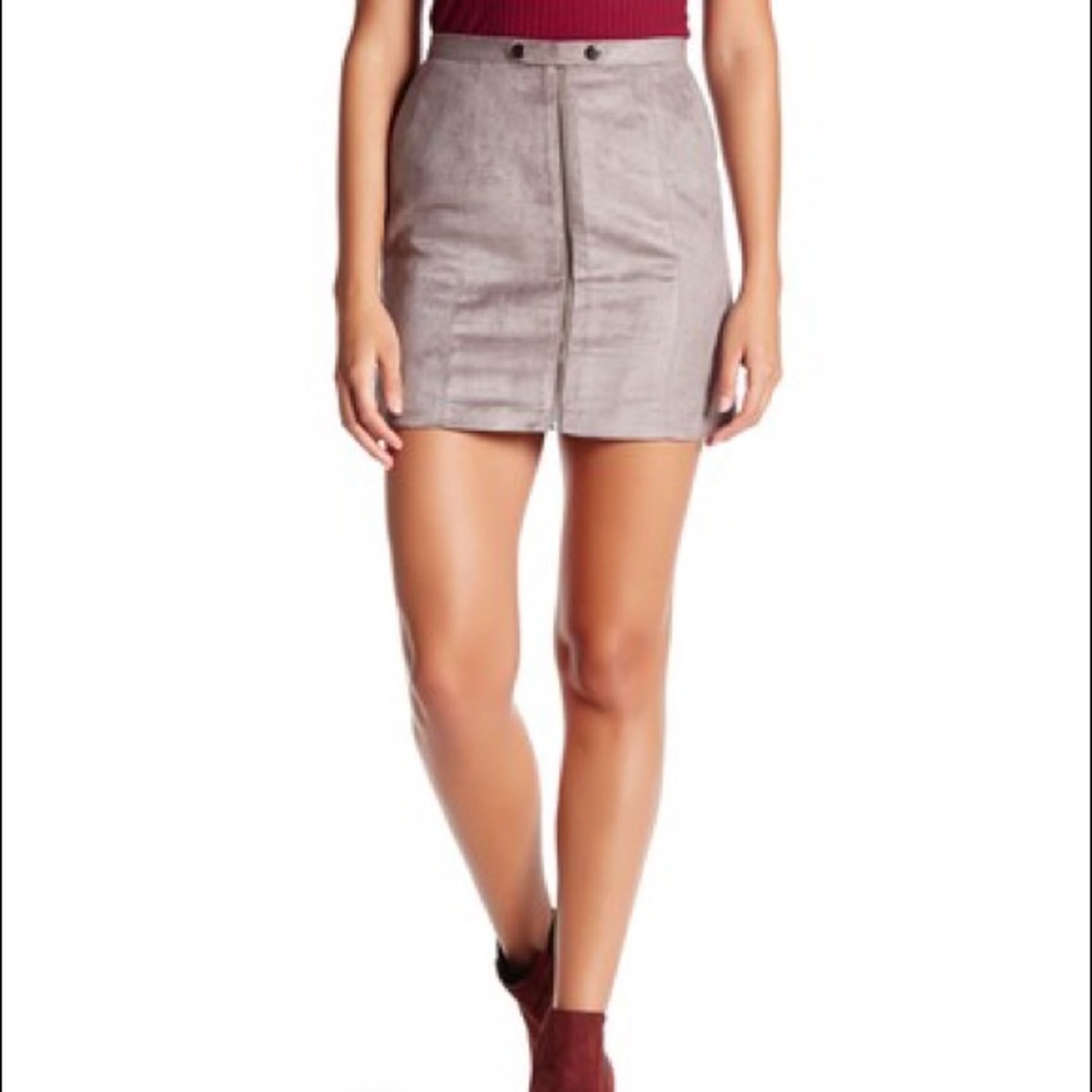 Faux suede Skirt